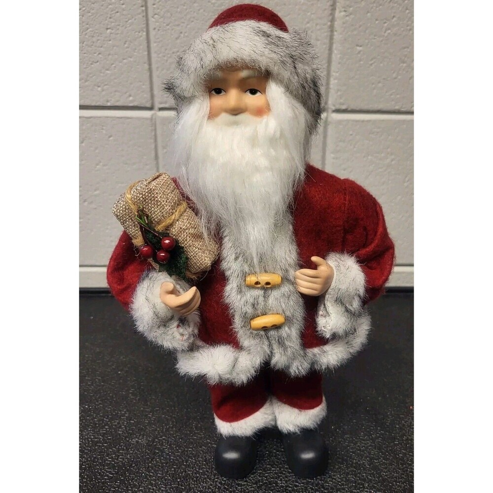 Christmas Santa 12" Figurine Mantel Table Decor Holiday Party